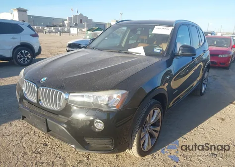 2016 BMW X3 xDrive28I z USA, uszkodzony, nr VIN 5UXWX9C55G0D66128